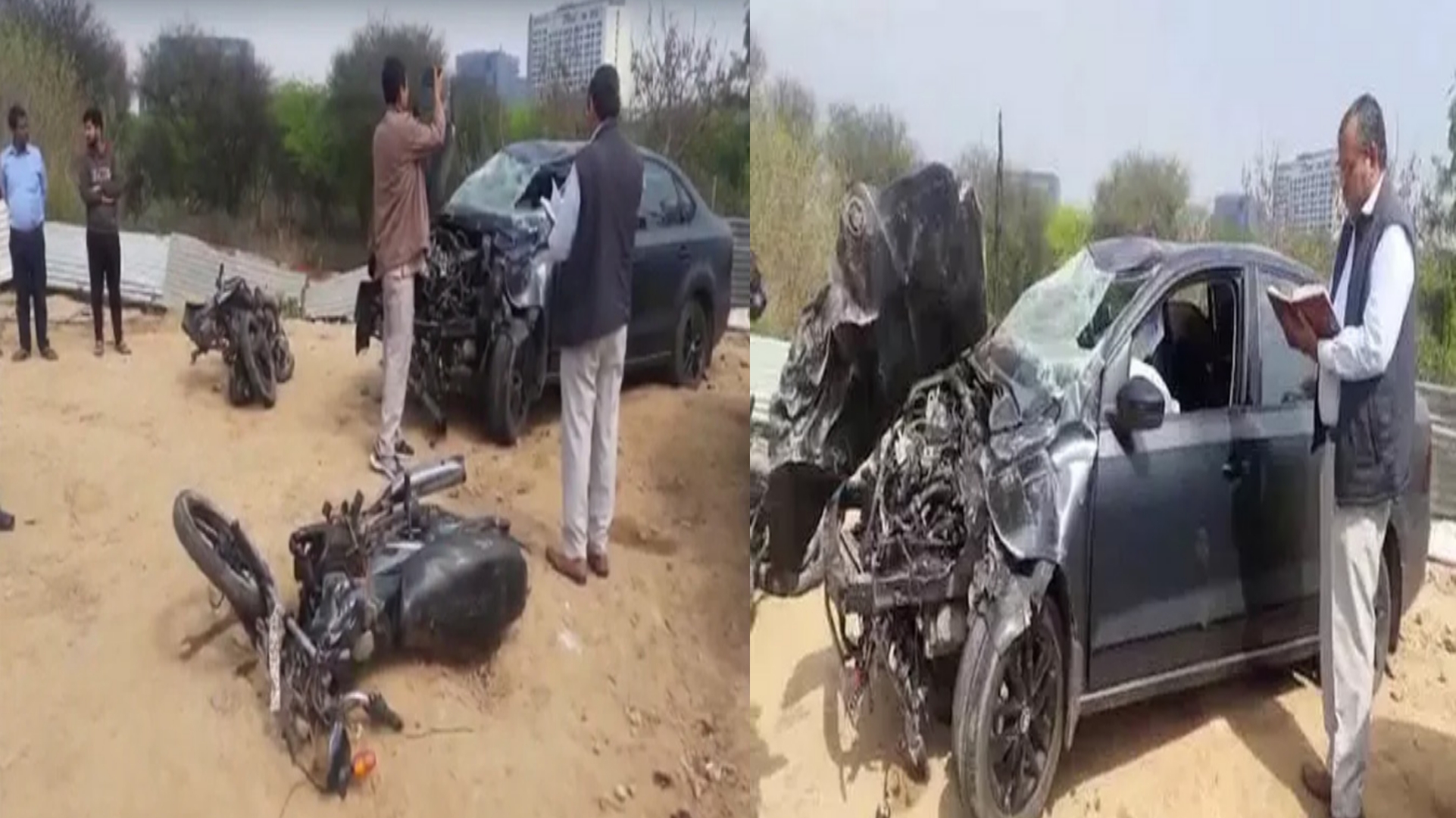 Four delivery boys died road accident in Delhi